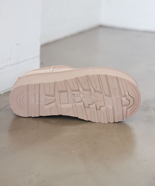 ems excite（エムズエキサイト）の「厚底ショートムートン（ブーツ・レディース・ベージュ/ブラック/キャメル・MEDIUM/LARGE）」の13枚目の写真