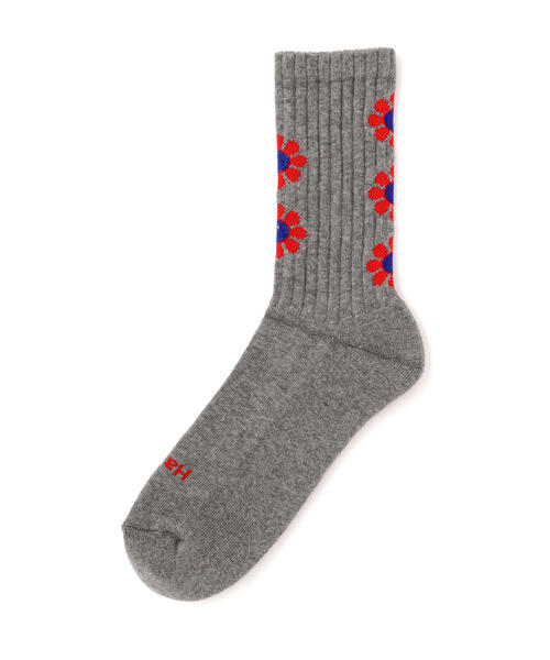 ROSTER SOX（ロスターソックス）の「ROSTER SOX/ロスターソックス  PEACE SOCKS メンズ レディース（ソックス/靴下・メンズ・グレー/イエロー/ホワイト・1/2）」の4枚目の写真