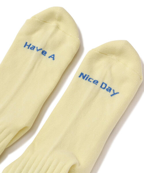 ROSTER SOX（ロスターソックス）の「ROSTER SOX/ロスターソックス  PEACE SOCKS メンズ レディース（ソックス/靴下・メンズ・グレー/イエロー/ホワイト・1/2）」の9枚目の写真