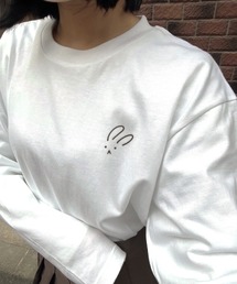 『低身長用サイズあり』 ワンポイントロンT/長袖Tシャツ