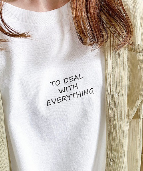 merrylatte（メリーラテ）の「『低身長用サイズあり』　ワンポイントロンT／長袖Tシャツ（Tシャツ/カットソー・レディース・ホワイト/A/C/D/E/B・MEDIUM/SMALL/LARGE/X-LARGE/X-SMALL）」の22枚目の写真