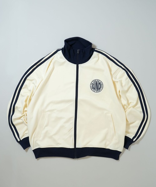 embroidery side line track jacket/胸刺繍 サイドライン トラックジャケット（ジャージ）｜Anytime Songs（エニータイムソングス）