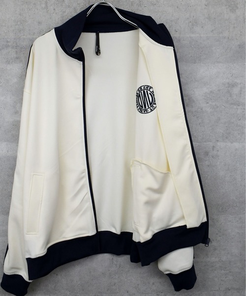 embroidery side line track jacket/胸刺繍 サイドライン トラックジャケット（ジャージ）｜Anytime Songs（エニータイムソングス）