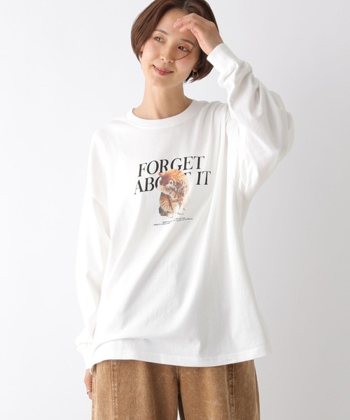 【新品】LEPSIM PETフォトT 猫 セール】猫プリントロンT 150324（Tシャツ/カットソー）｜LEPSIM