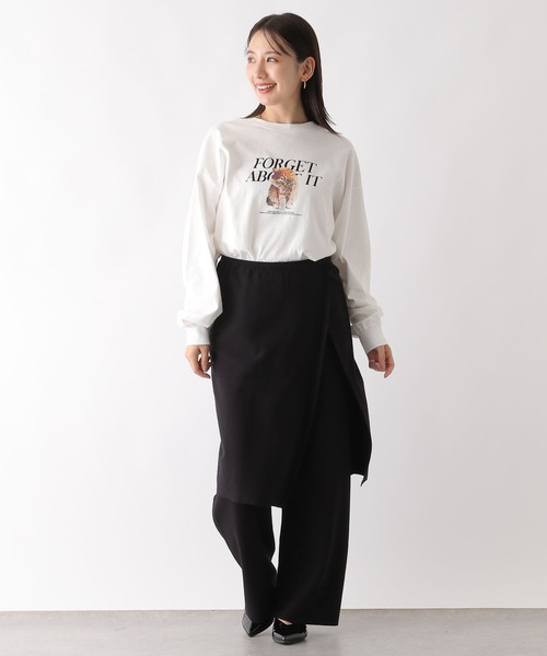 LEPSIM（レプシィム）の「猫プリントロンT　150324（Tシャツ/カットソー・レディース・オフホワイト/ホワイト・FREE）」の9枚目の写真