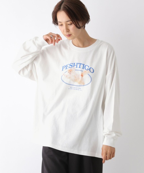 セール】猫プリントロンT 150324（Tシャツ/カットソー）｜LEPSIM