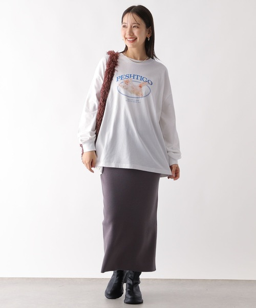 LEPSIM（レプシィム）の「猫プリントロンT　150324（Tシャツ/カットソー・レディース・オフホワイト/ホワイト・FREE）」の18枚目の写真