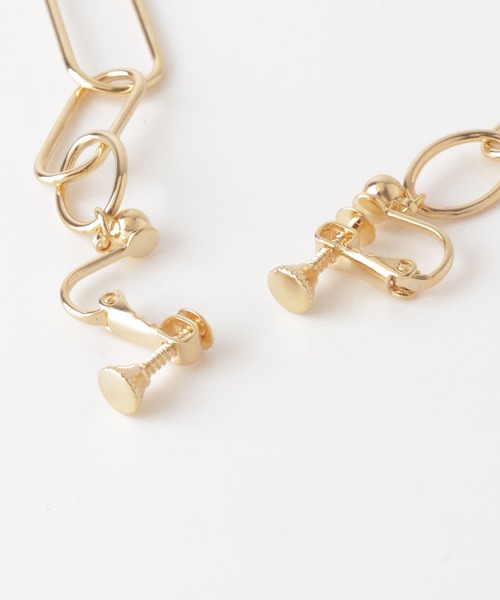 URBAN RESEARCH ROSSO WOMEN(アーバンリサーチ ロッソ)の「チェーンレイヤードイヤリング(イヤリング・レディース・ゴールド/シルバー・FREE)」の9枚目の写真