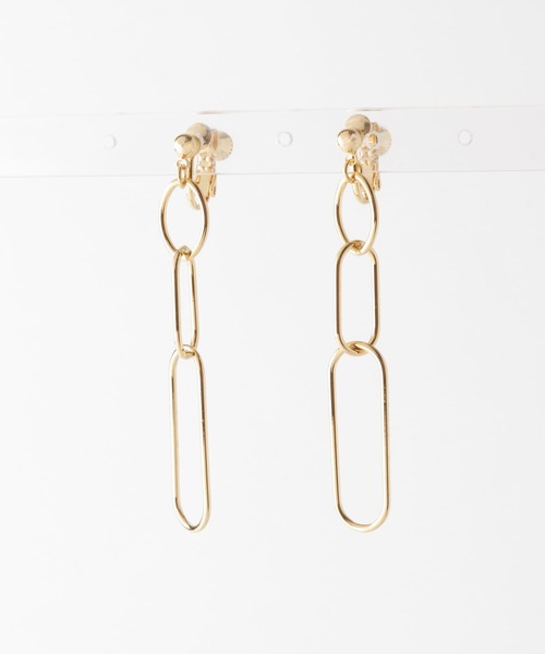 URBAN RESEARCH ROSSO WOMEN(アーバンリサーチ ロッソ)の「チェーンレイヤードイヤリング(イヤリング・レディース・ゴールド/シルバー・FREE)」の4枚目の写真