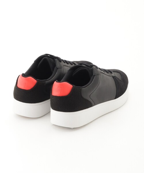 &Bridge（アンドブリッジ）の「Fitflop（フィットフロップ） RALLY LEATHER/FELT/SUEDE PANEL SNEAKERS（スニーカー・レディース・スミクロ・30）」の3枚目の写真