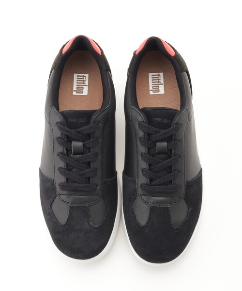 &Bridge（アンドブリッジ）の「Fitflop（フィットフロップ） RALLY LEATHER/FELT/SUEDE PANEL SNEAKERS（スニーカー・レディース・スミクロ・30）」の4枚目の写真
