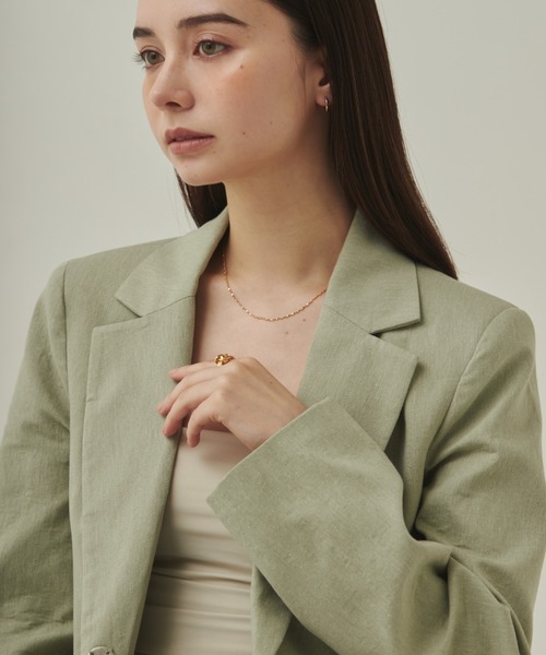 ciite' surgical stainless（シーテサージカルステンレス）の「【 金属アレルギー対応 】 グリッターチェーンネックレス サージカルステンレス   幅1mm（ネックレス・レディース・ゴールド/シルバー/ピンクゴールド・FREE）」の12枚目の写真