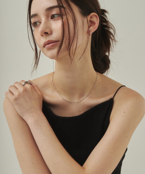 ciite' surgical stainless（シーテサージカルステンレス）の「【 金属アレルギー対応 】 グリッターチェーンネックレス サージカルステンレス   幅1mm（ネックレス・レディース・ゴールド/シルバー/ピンクゴールド・FREE）」の13枚目の写真