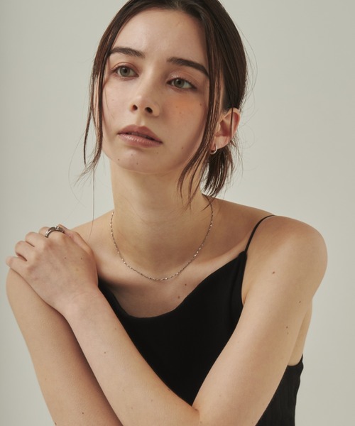 ciite' surgical stainless（シーテサージカルステンレス）の「【 金属アレルギー対応 】 グリッターチェーンネックレス サージカルステンレス   幅1mm（ネックレス・レディース・ゴールド/シルバー/ピンクゴールド・FREE）」の15枚目の写真