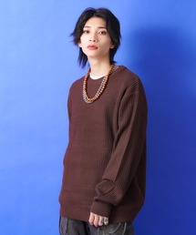 a.p.o.v.（エーピーオービー）の「a.p.o.v. オーバーサイズクルーネックニットセーター（ニット/セーター）」