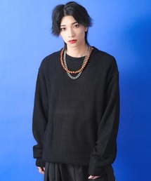 a.p.o.v. オーバーサイズクルーネックニットセーター