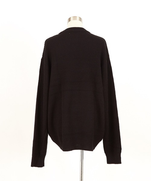 a.p.o.v.（エーピーオービー）の「a.p.o.v. オーバーサイズクルーネックニットセーター（ニット/セーター・メンズ・ネイビー/ベージュ/ブラウン/ブラック/アイボリー/グレー/ブルー・ONESIZE）」の10枚目の写真