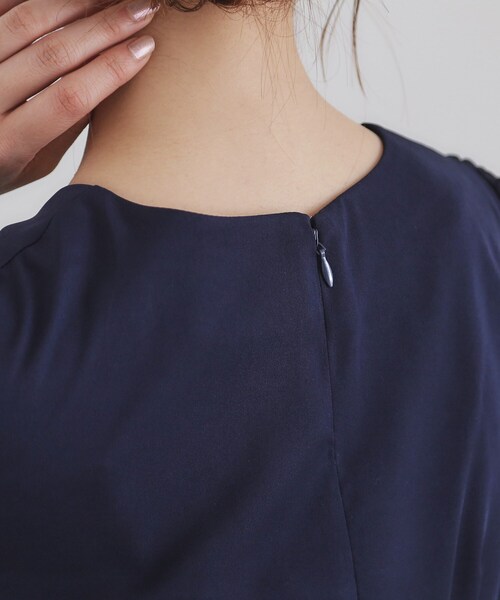 index(インデックス)の「《S-LLsize》ドッキングペプラムワンピース【洗濯機洗い可/イージーアイロン/防シワ】(ワンピース・レディース・ナチュラル/ネイビー・36/38/40/42)」の18枚目の写真