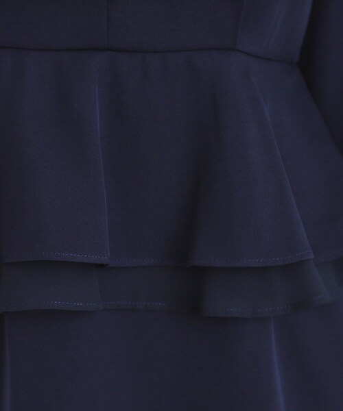 index(インデックス)の「《S-LLsize》ドッキングペプラムワンピース【洗濯機洗い可/イージーアイロン/防シワ】(ワンピース・レディース・ナチュラル/ネイビー・36/38/40/42)」の22枚目の写真