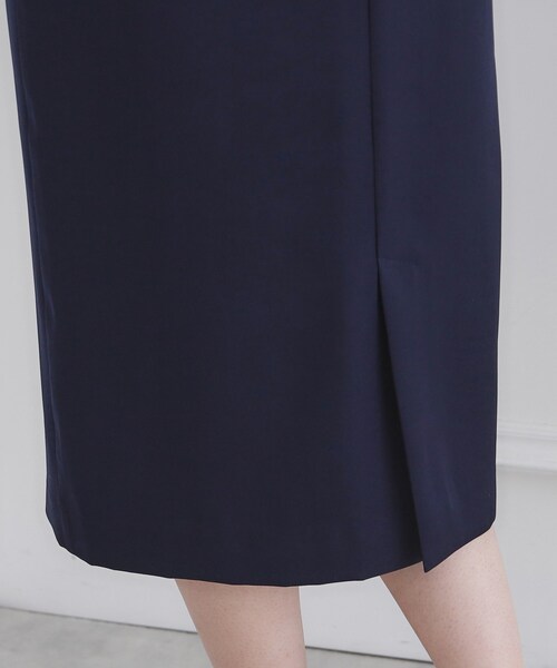 index(インデックス)の「《S-LLsize》ドッキングペプラムワンピース【洗濯機洗い可/イージーアイロン/防シワ】(ワンピース・レディース・ナチュラル/ネイビー・36/38/40/42)」の4枚目の写真