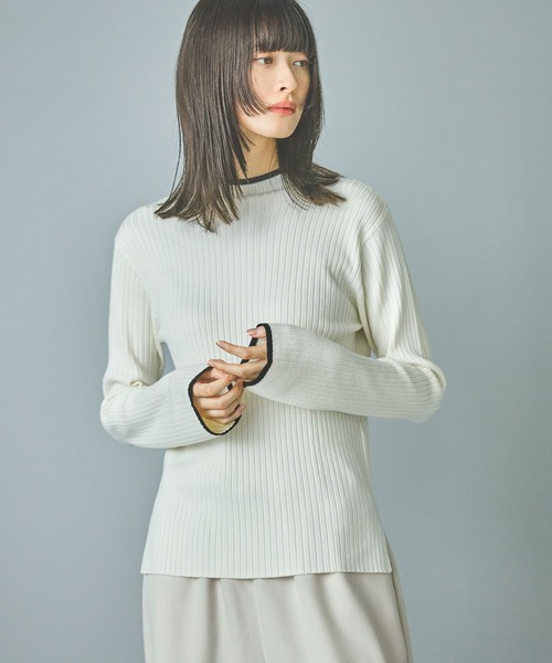 LAKOLE（ラコレ）の「12ゲージリブモックネックプルオーバー / 116703（ニット/セーター・レディース・その他2/その他1/セージグリーン/アイボリー/ブラック/ライトブルー・SMALL/MEDIUM/LARGE）」の13枚目の写真