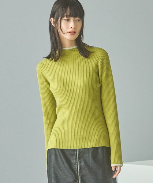 [IV TWELVE] モックネックセーター オリーブ spu_buy230034