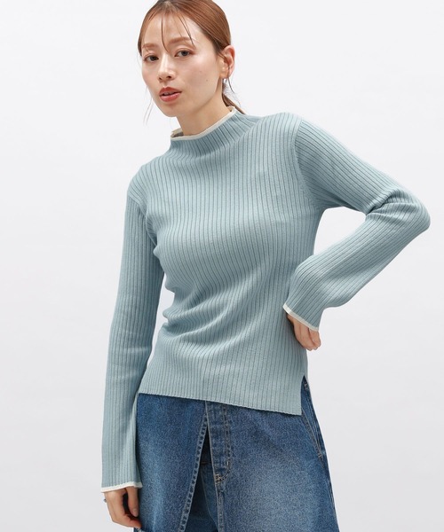 セール】12ゲージリブモックネックプルオーバー / 116703（ニット