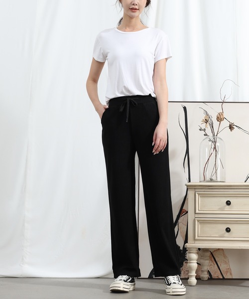 aimoha(アイモハ)の「【Aimoha】ハイウエストドレープパンツ(その他パンツ・レディース・ブラック/グレー・MEDIUM/X-LARGE/LARGE)」の10枚目の写真