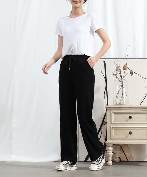 aimoha(アイモハ)の「【Aimoha】ハイウエストドレープパンツ(その他パンツ・レディース・ブラック/グレー・MEDIUM/X-LARGE/LARGE)」の11枚目の写真