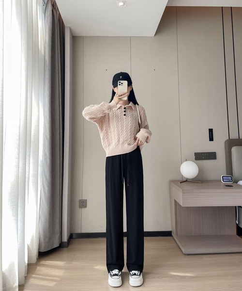 aimoha(アイモハ)の「【Aimoha】ハイウエストドレープパンツ(その他パンツ・レディース・ブラック/グレー・MEDIUM/X-LARGE/LARGE)」の20枚目の写真
