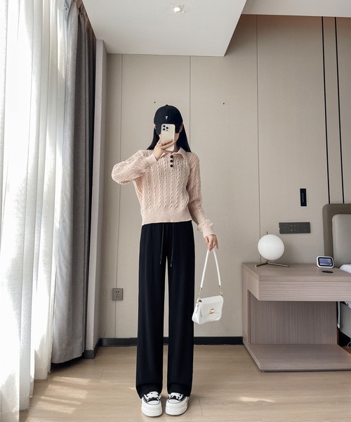 aimoha(アイモハ)の「【Aimoha】ハイウエストドレープパンツ(その他パンツ・レディース・ブラック/グレー・MEDIUM/X-LARGE/LARGE)」の21枚目の写真