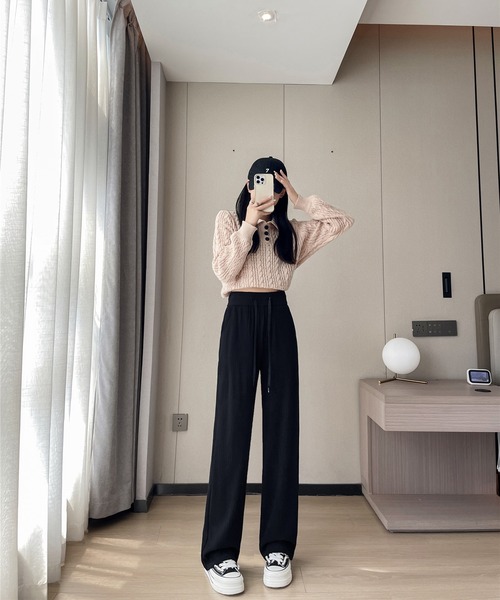 aimoha(アイモハ)の「【Aimoha】ハイウエストドレープパンツ(その他パンツ・レディース・ブラック/グレー・MEDIUM/X-LARGE/LARGE)」の22枚目の写真