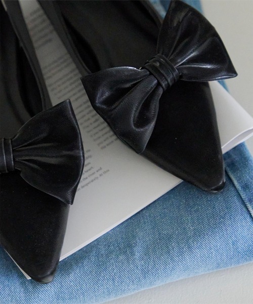 titivate(ティティベイト)の「2wayリボンパンプス(パンプス・レディース・ブラック/ライトベージュ・L/M/S/LL)」の3枚目の写真