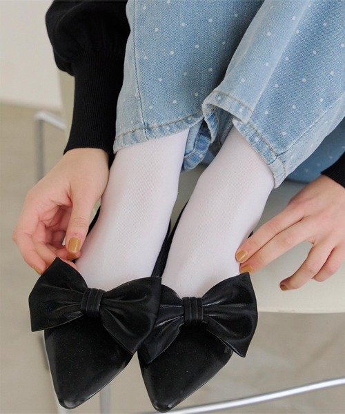 titivate(ティティベイト)の「2wayリボンパンプス(パンプス・レディース・ブラック/ライトベージュ・L/M/S/LL)」の5枚目の写真