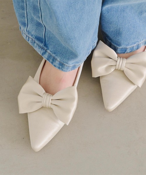 titivate(ティティベイト)の「2wayリボンパンプス(パンプス・レディース・ブラック/ライトベージュ・L/M/S/LL)」の8枚目の写真