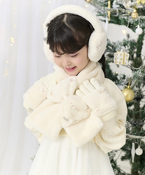 秋冬 メゾピアノ mezzopiano マフラー レア