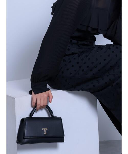 Te chichi（テチチ）の「Tメタルポイントミニハンドバッグ（ハンドバッグ・レディース・ブラウン/ブラック・F）」の3枚目の写真
