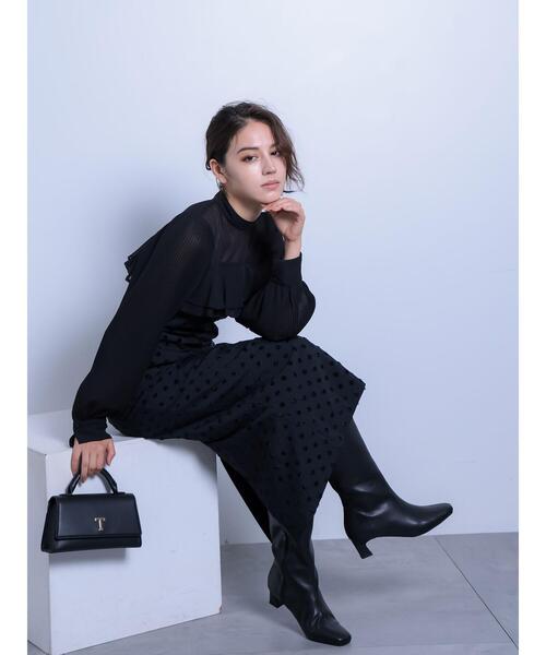 Te chichi（テチチ）の「Tメタルポイントミニハンドバッグ（ハンドバッグ・レディース・ブラウン/ブラック・F）」の4枚目の写真