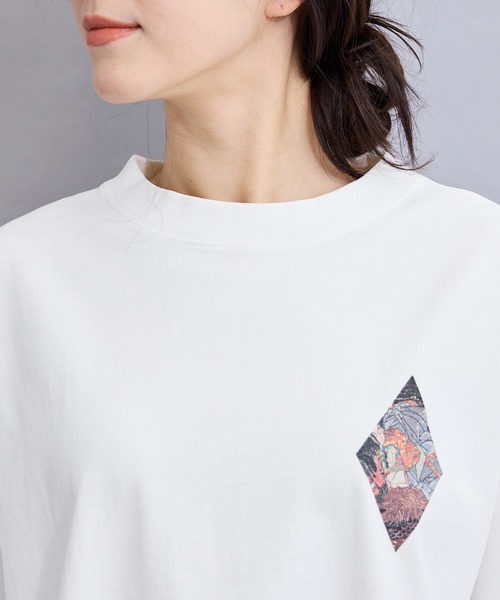 le cercle ADAM ET ROPE'(ルセルクルアダムエロペ)の「和柄Tシャツ(隠岐次郎廣有)(Tシャツ/カットソー・レディース・ホワイト/チャコールグレー・L/M)」の17枚目の写真