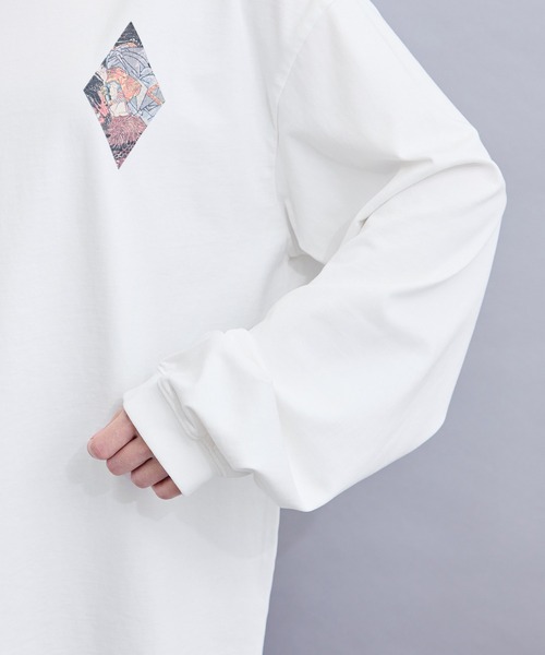 le cercle ADAM ET ROPE'(ルセルクルアダムエロペ)の「和柄Tシャツ(隠岐次郎廣有)(Tシャツ/カットソー・レディース・ホワイト/チャコールグレー・L/M)」の18枚目の写真