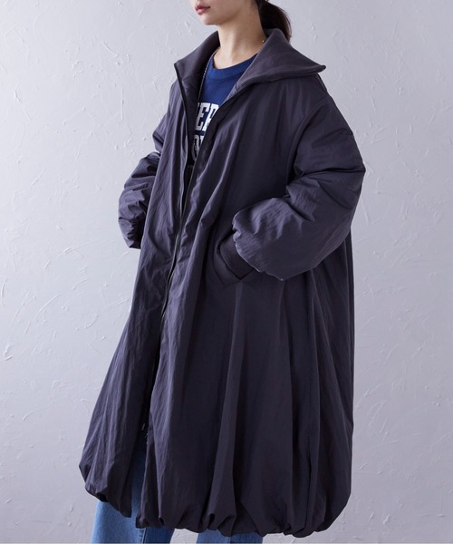 セール】中わたバルーンリブコート（ダウンジャケット/コート）｜r