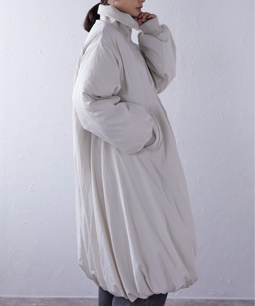 セール】中わたバルーンリブコート（ダウンジャケット/コート）｜r