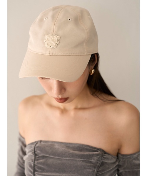 SNIDEL（スナイデル）の「バックリボンロゴキャップ（キャップ・レディース・アイボリー/ブラック/ブラウン・FREE）」の6枚目の写真