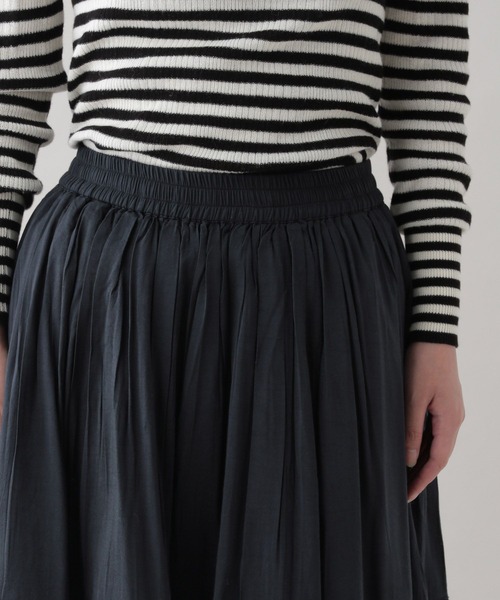 studio CLIP（スタディオクリップ）の「《natural by clip》タックレースギャザースカート（スカート・レディース・オフホワイト/ブラック・FREE）」の22枚目の写真