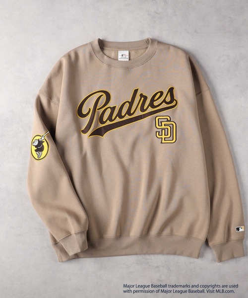 Right-on（ライトオン）の「【MLB】チームワッペンクルースウェット（スウェット・メンズ・ダークグレー/ホワイト/グレー/グリーン/ブルー/ライトブラウン・M/L/XXL/XL）」の7枚目の写真