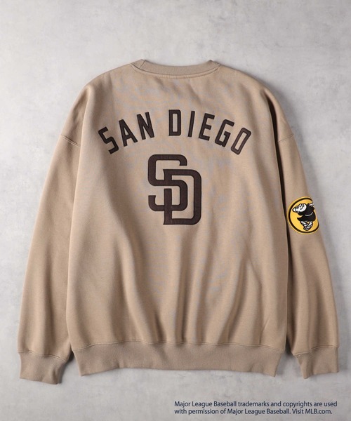 Right-on（ライトオン）の「【MLB】チームワッペンクルースウェット（スウェット・メンズ・ダークグレー/ホワイト/グレー/グリーン/ブルー/ライトブラウン・M/L/XXL/XL）」の9枚目の写真