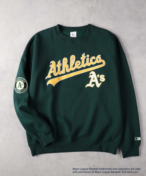 Right-on（ライトオン）の「【MLB】チームワッペンクルースウェット（スウェット・メンズ・ダークグレー/ホワイト/グレー/グリーン/ブルー/ライトブラウン・M/L/XXL/XL）」の16枚目の写真