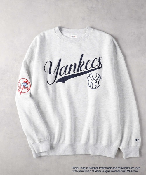 Right-on（ライトオン）の「【MLB】チームワッペンクルースウェット（スウェット・メンズ・ダークグレー/ホワイト/グレー/グリーン/ブルー/ライトブラウン・M/L/XXL/XL）」の20枚目の写真