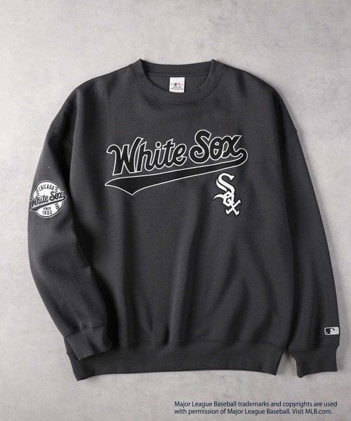 Right-on（ライトオン）の「【MLB】チームワッペンクルースウェット（スウェット・メンズ・ダークグレー/ホワイト/グレー/グリーン/ブルー/ライトブラウン・M/L/XXL/XL）」の22枚目の写真