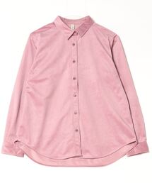 ECKHAUS LATTA コーデュロイシャツ S ピンク Pitta Re:)】 コーデュロイ風カジュアルシャツ レギュラー 長袖